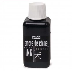 Pebeo 250 ML BOTTLE INDIA INK OPAQUE BLACK
